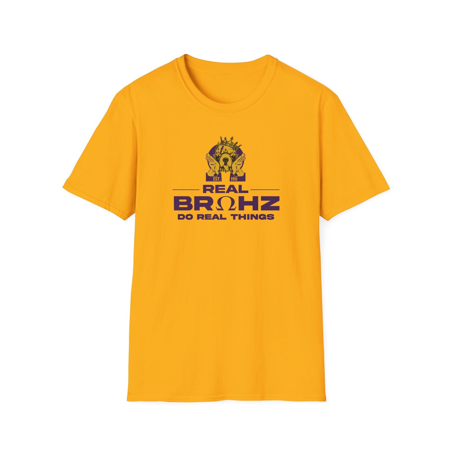 Real BRUHZ Do Real Things (Purple Letters)T-Shirt