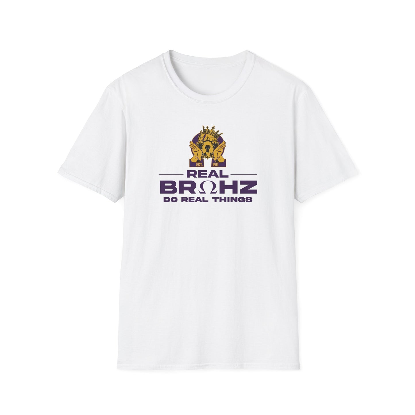 Real BRUHZ Do Real Things (Purple Letters)T-Shirt
