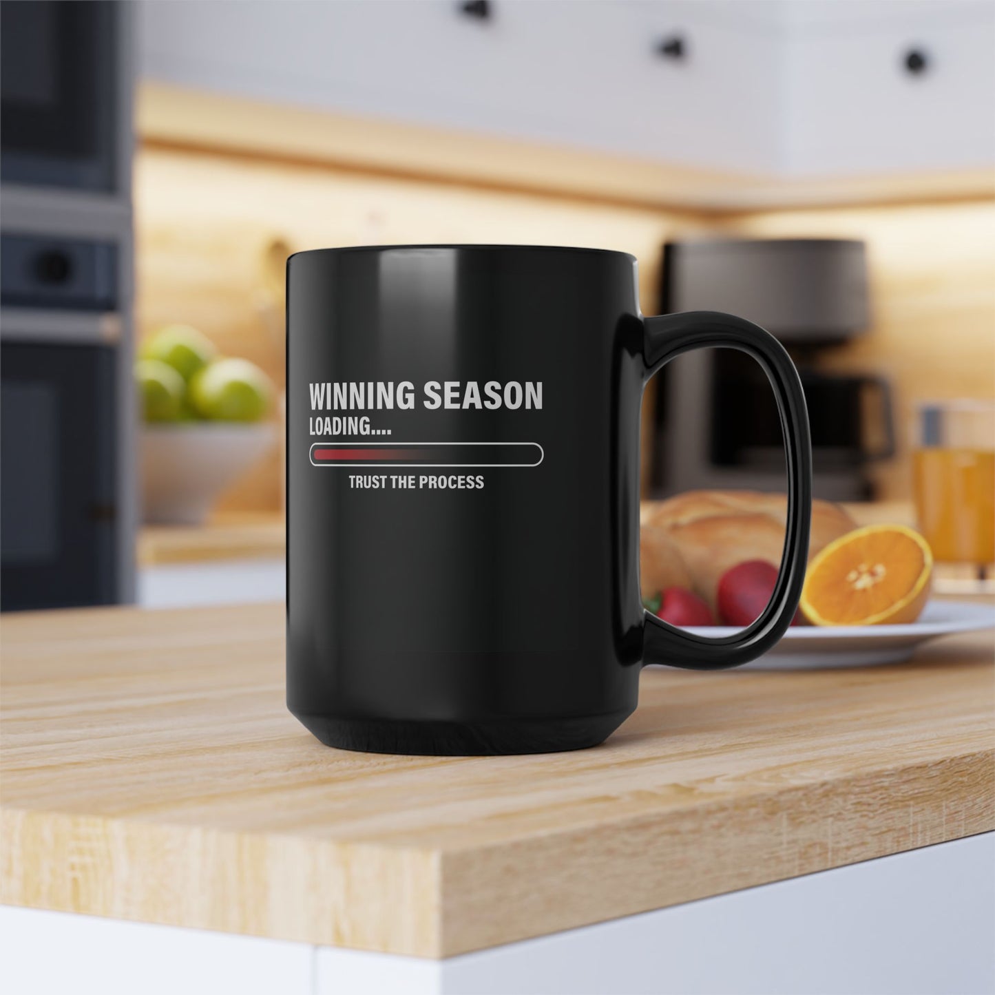 Winning Season Loading™ Black Motivational Mug (11oz & 15oz)