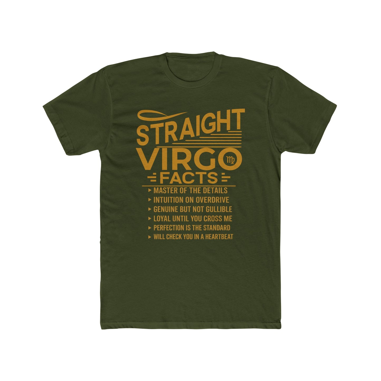 Straight Virgo Facts™ Unisex Statement T-Shirt