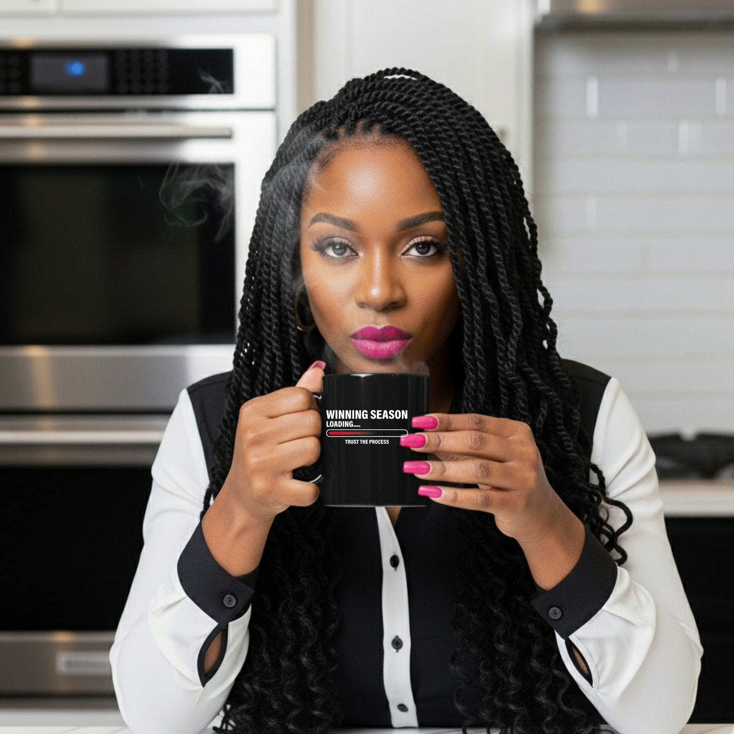 Winning Season Loading™ Black Motivational Mug (11oz & 15oz)