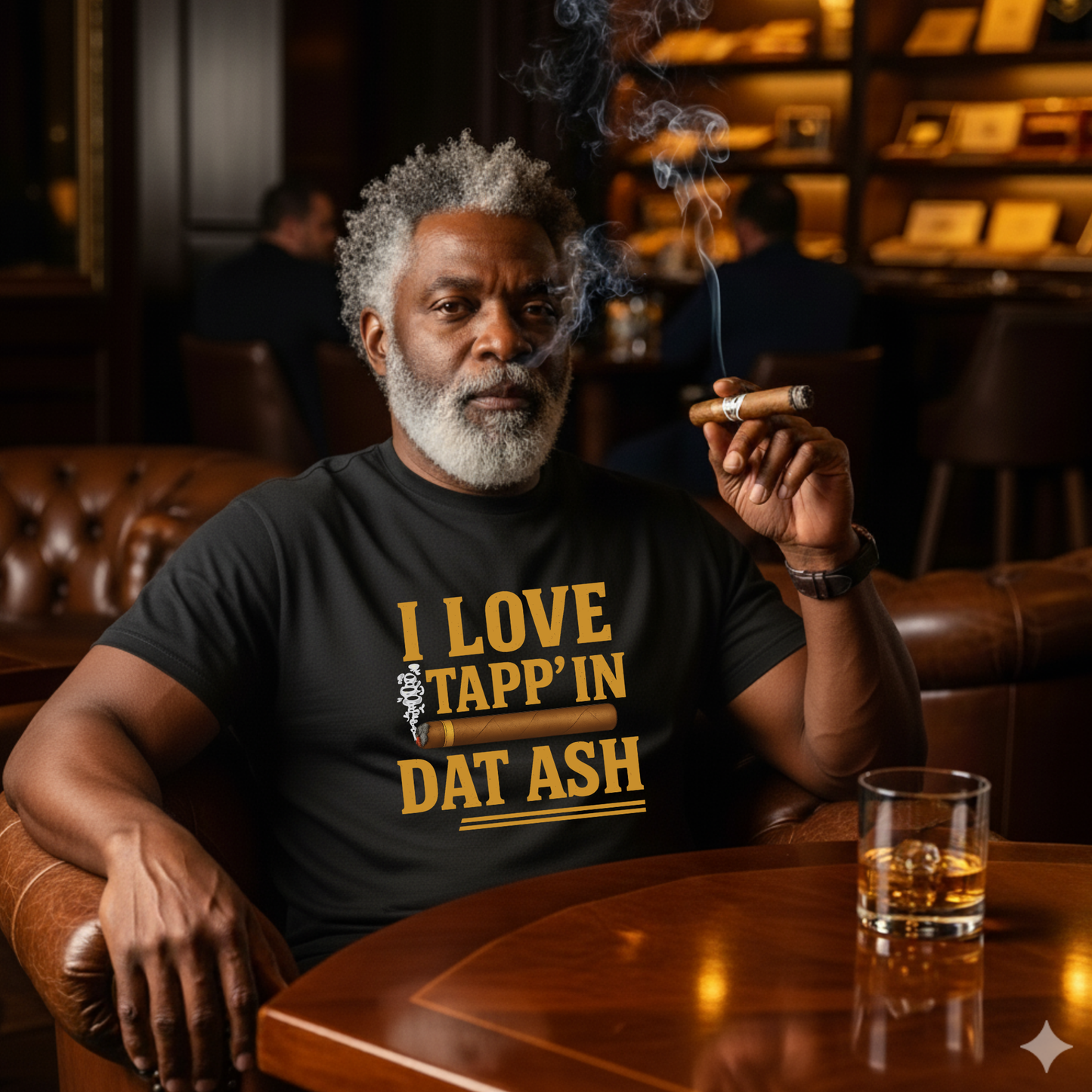 I Love Tapp’in Dat Ash™ Cigar Unisex Bold Statement T-Shirt