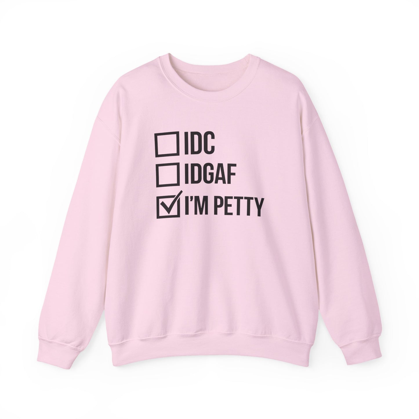 I’M PETTY™ Unisex Cozy Bold Statement Fleece Sweatshirt – For the Bold and Petty