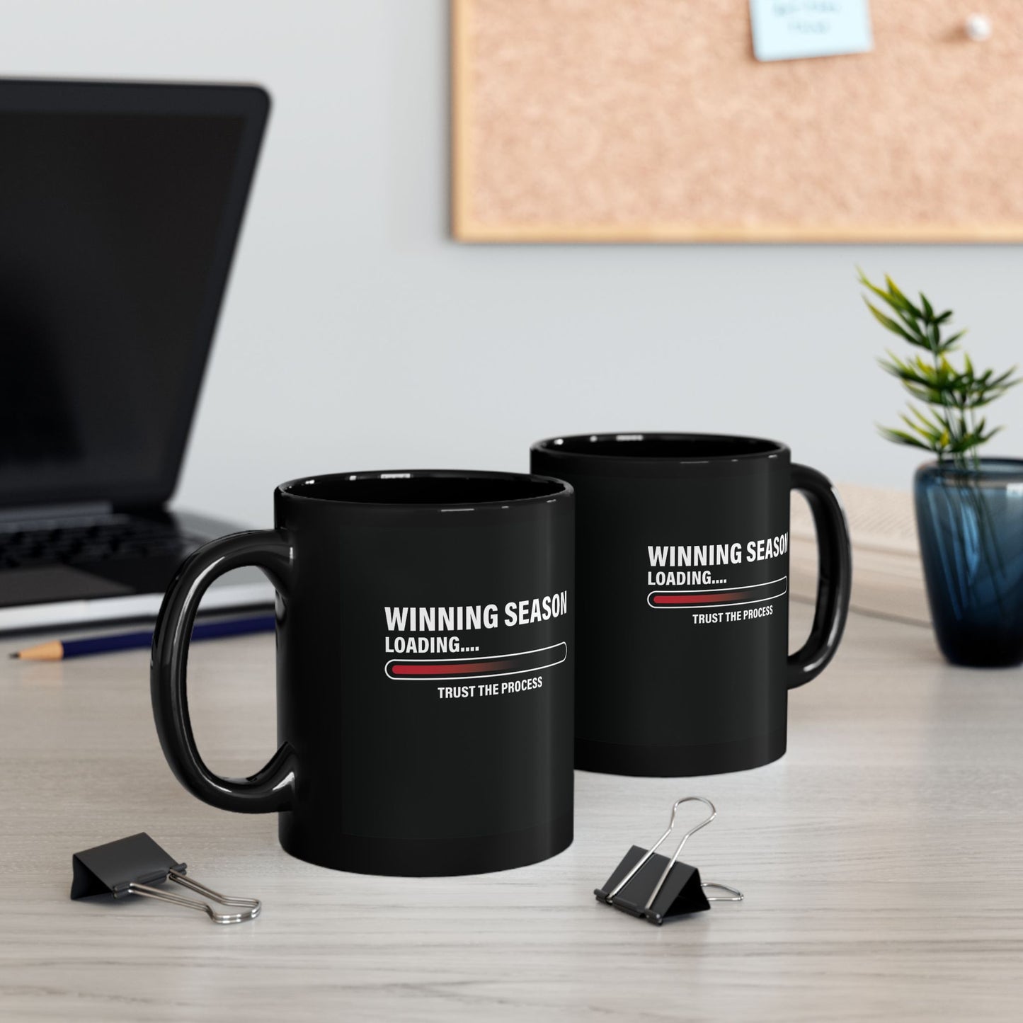 Winning Season Loading™ Black Motivational Mug (11oz & 15oz)