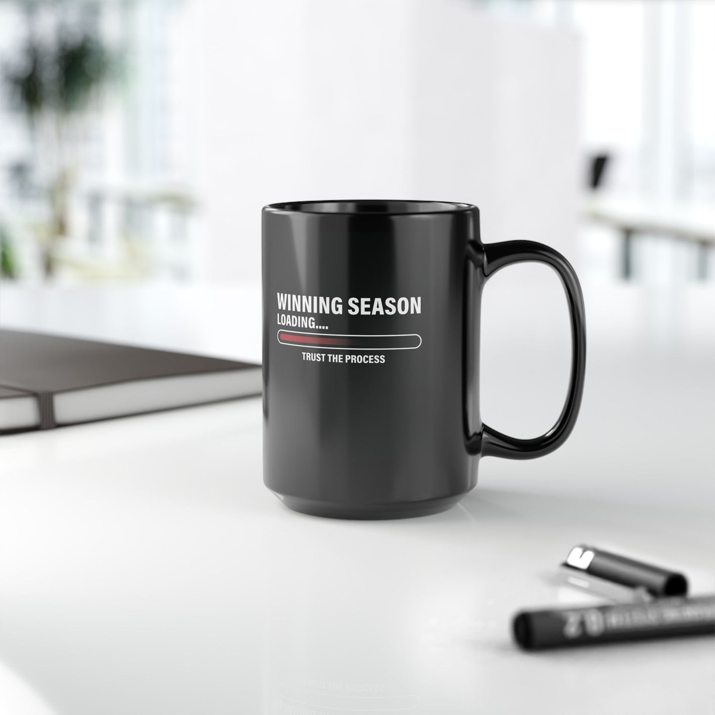 Winning Season Loading™ Black Motivational Mug (11oz & 15oz)
